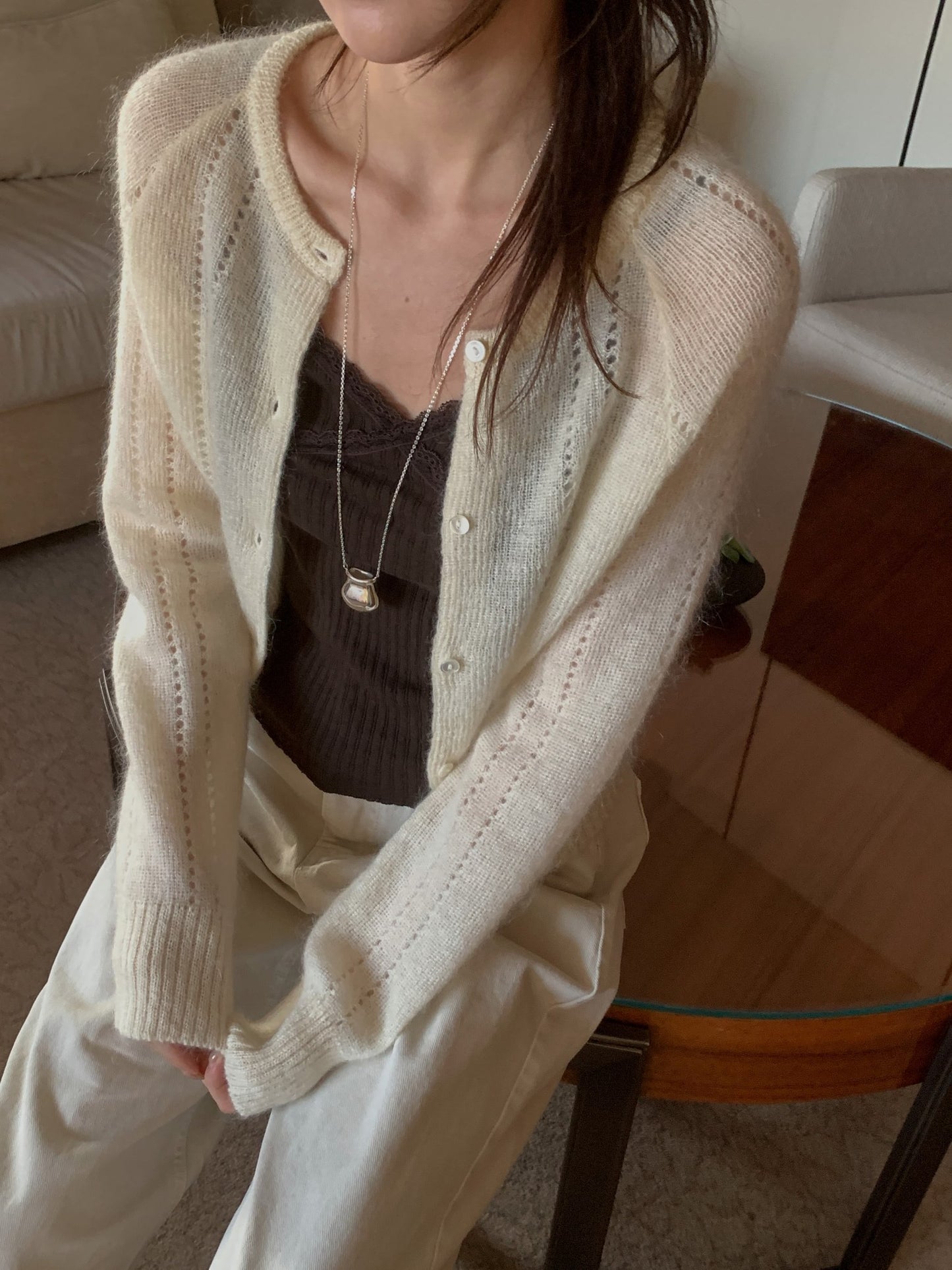 hand-knitted cardigan-4col