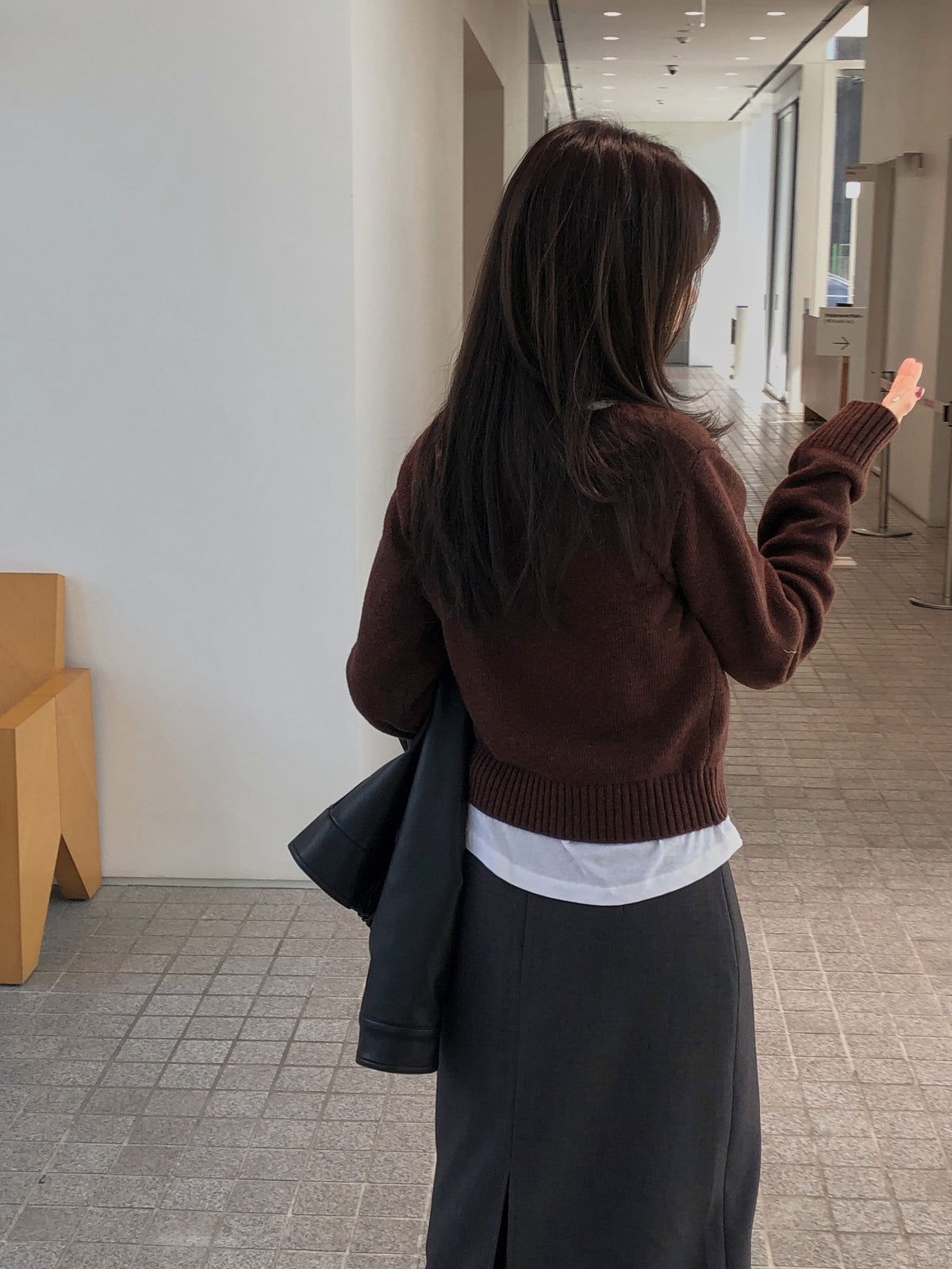 ️ wool v-neck knit-4col