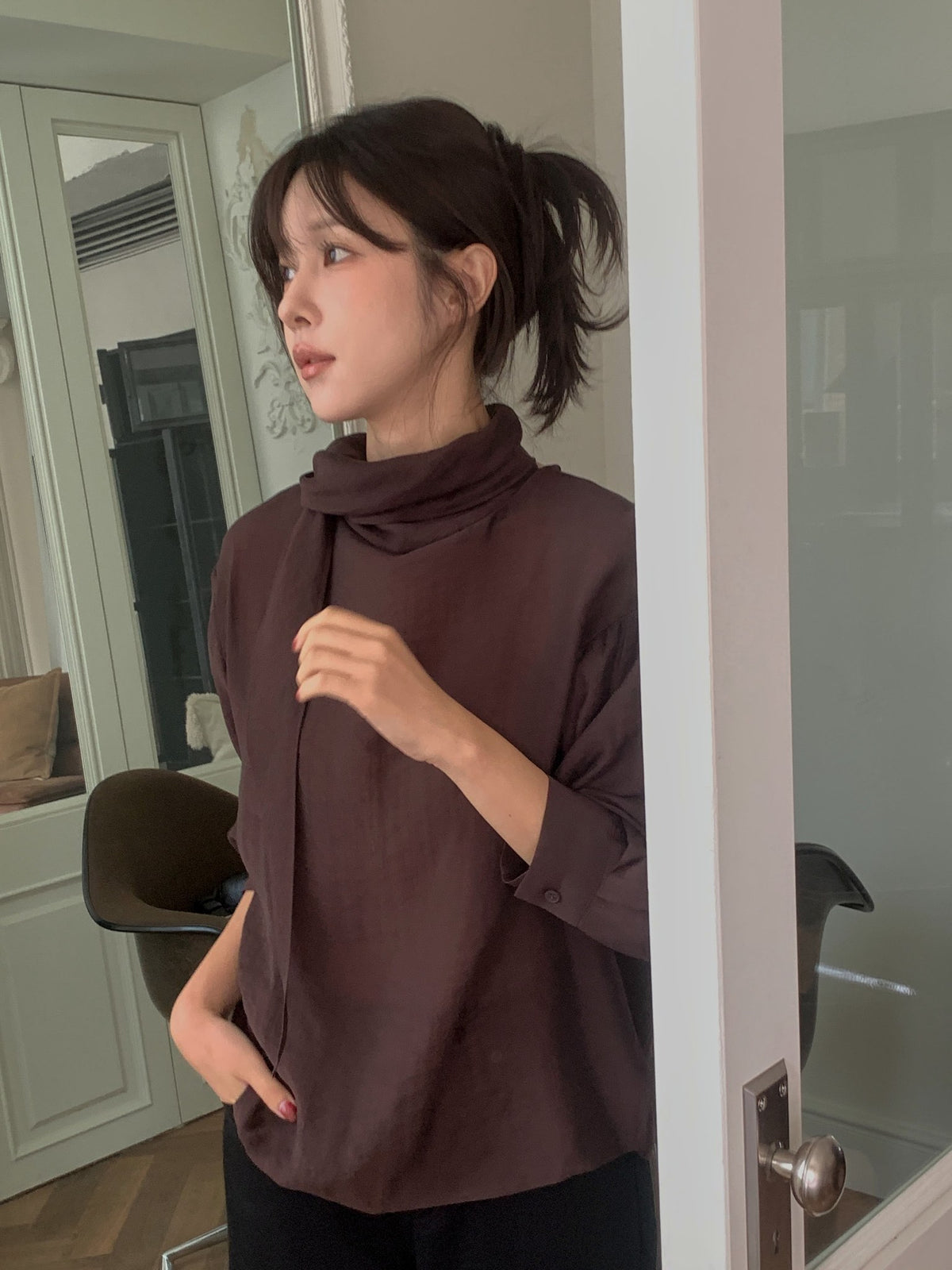 ️ taro blouse-3col