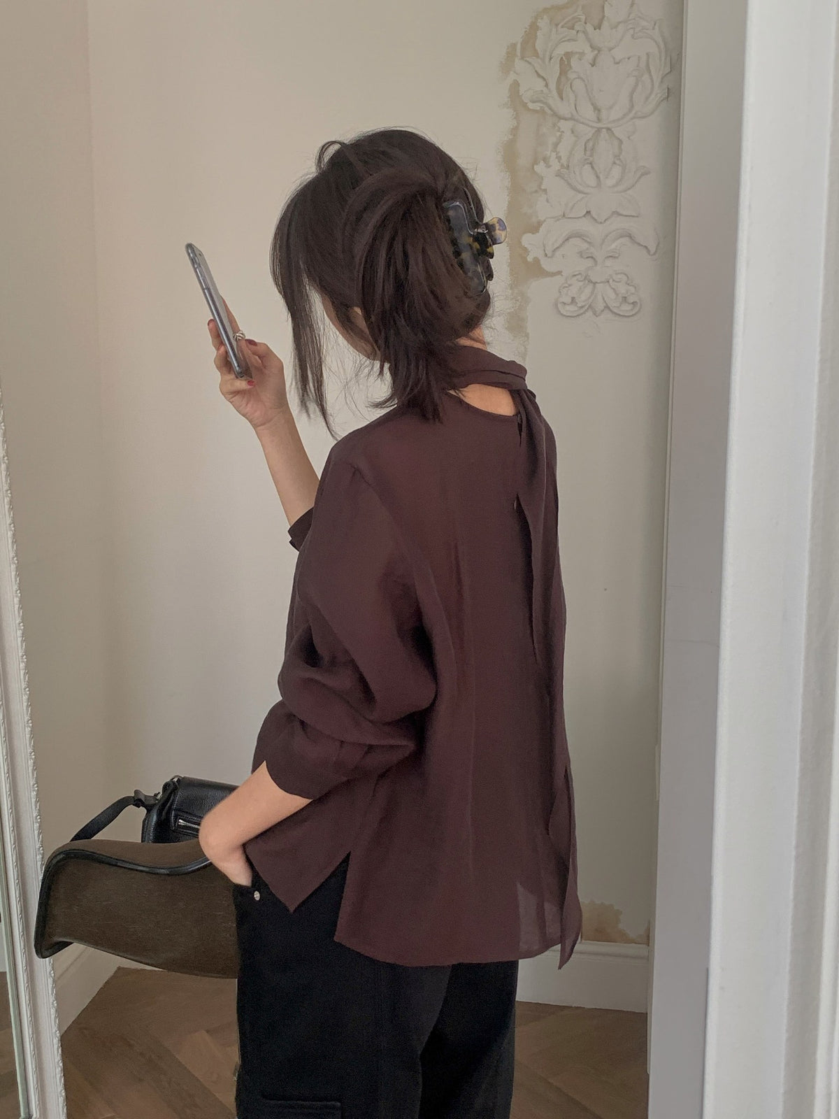 ️ taro blouse-3col