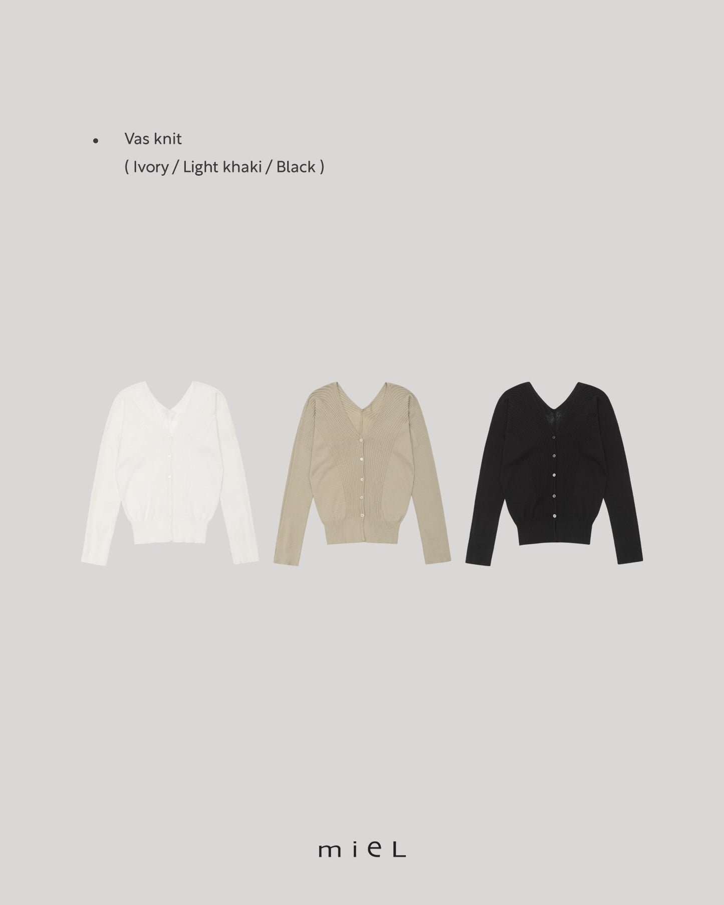 Bas cardigan-3col