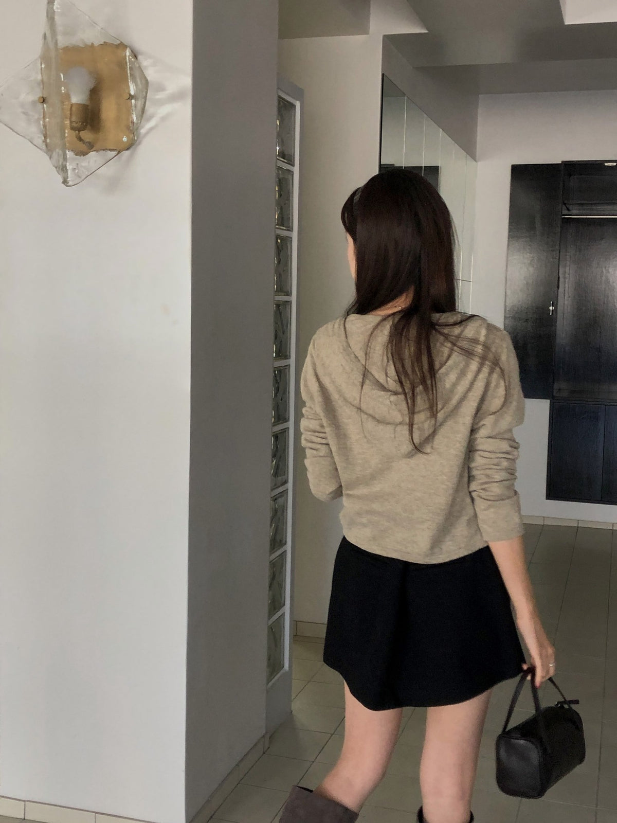 ️ hooded knit-3col