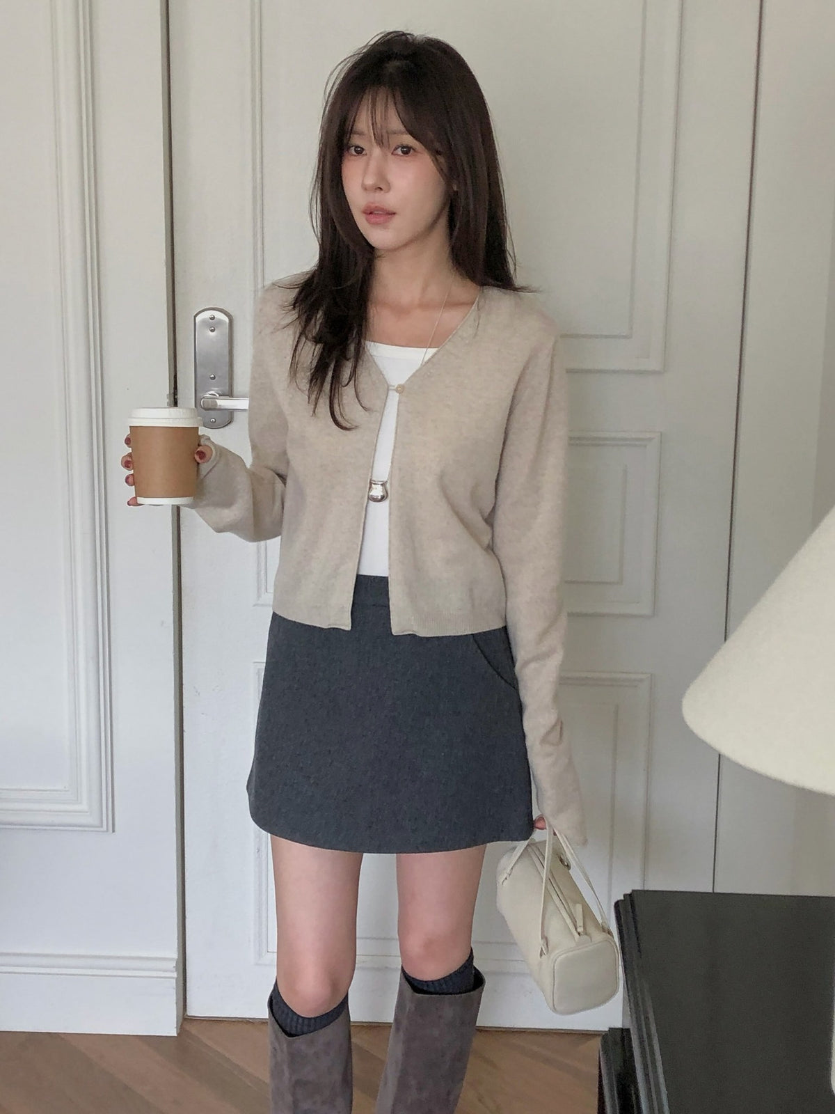 ️wool carin skirt-2col