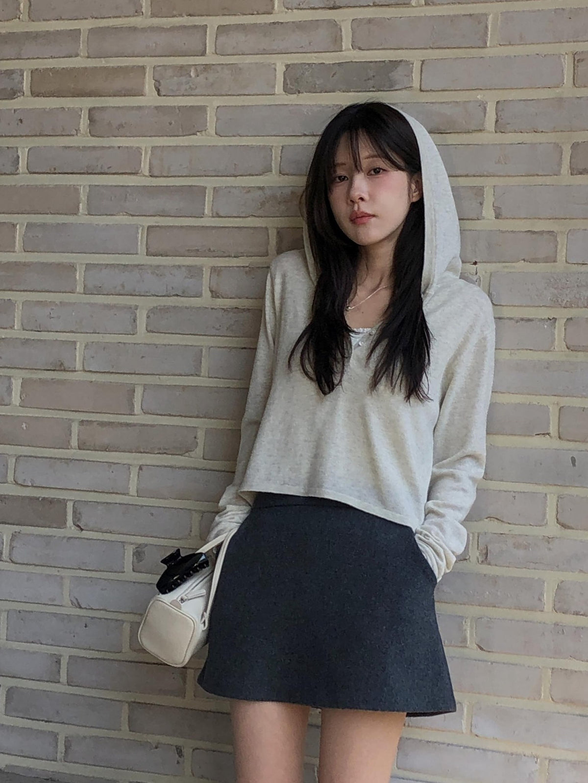 ️wool carin skirt-2col