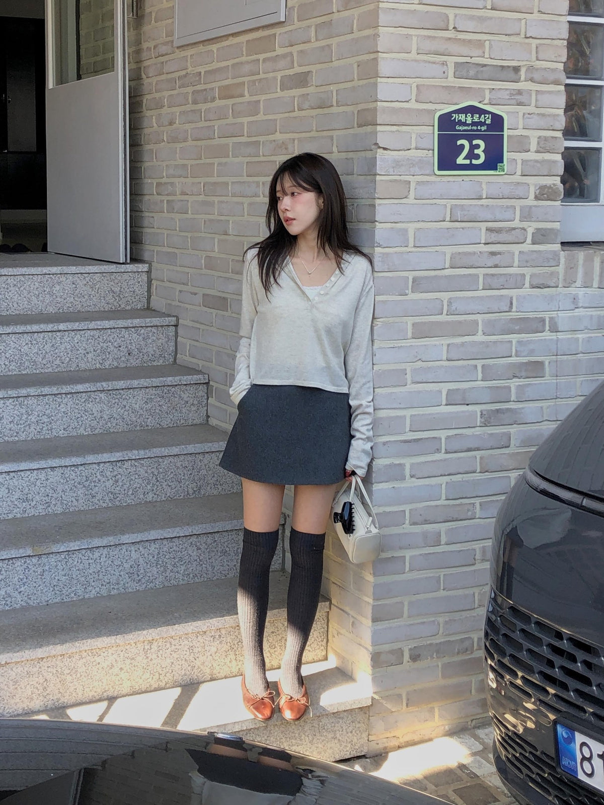 ️wool carin skirt-2col