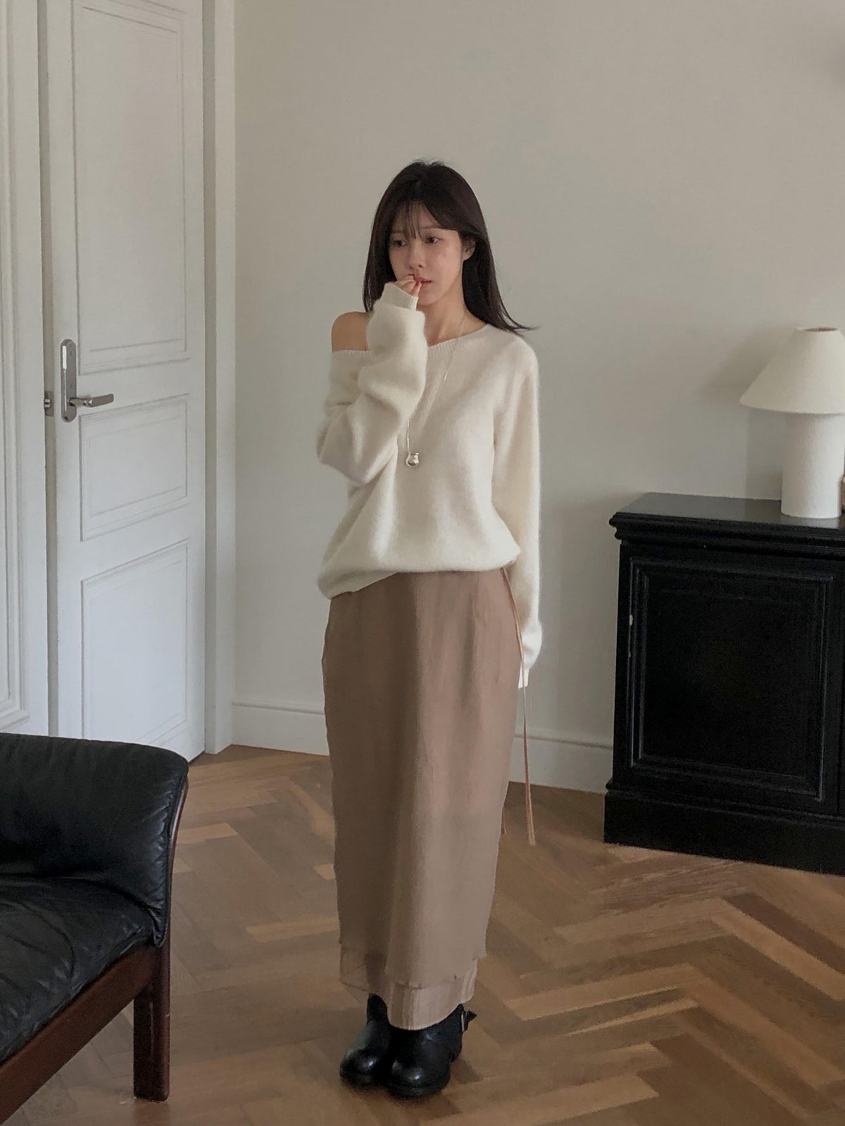 ️mocha skirt-2col