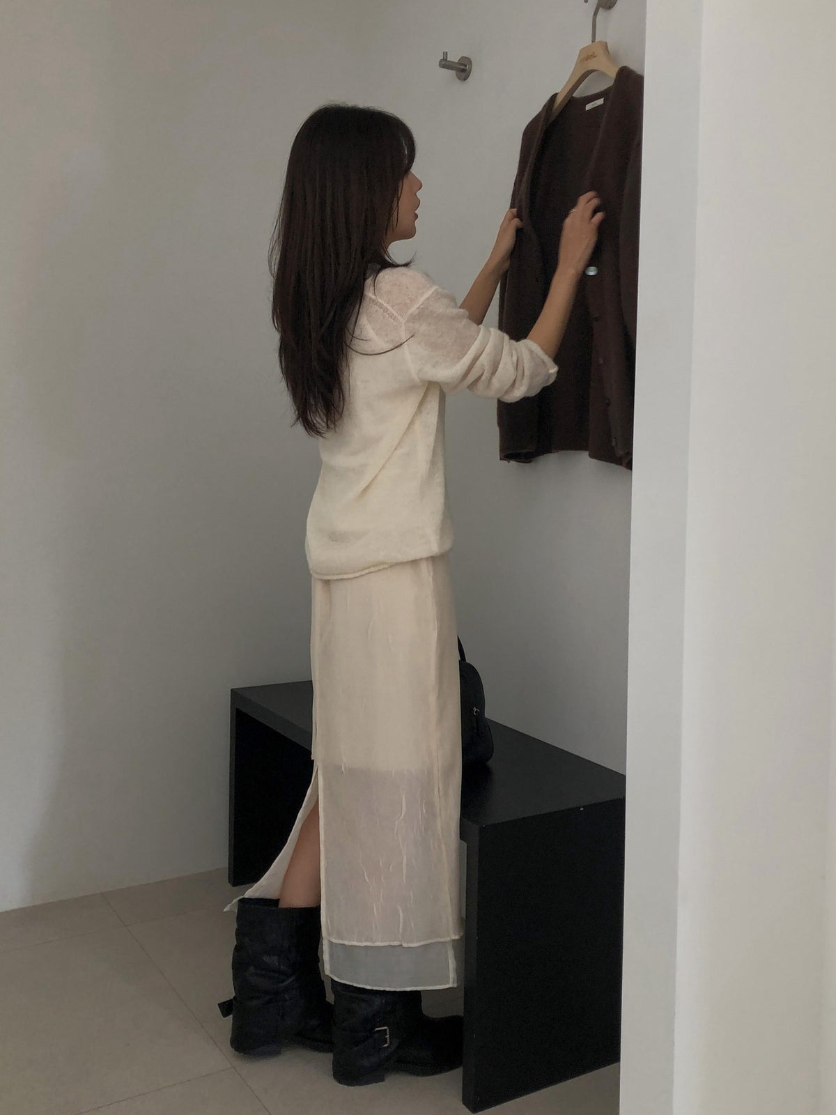 ️mocha skirt-2col