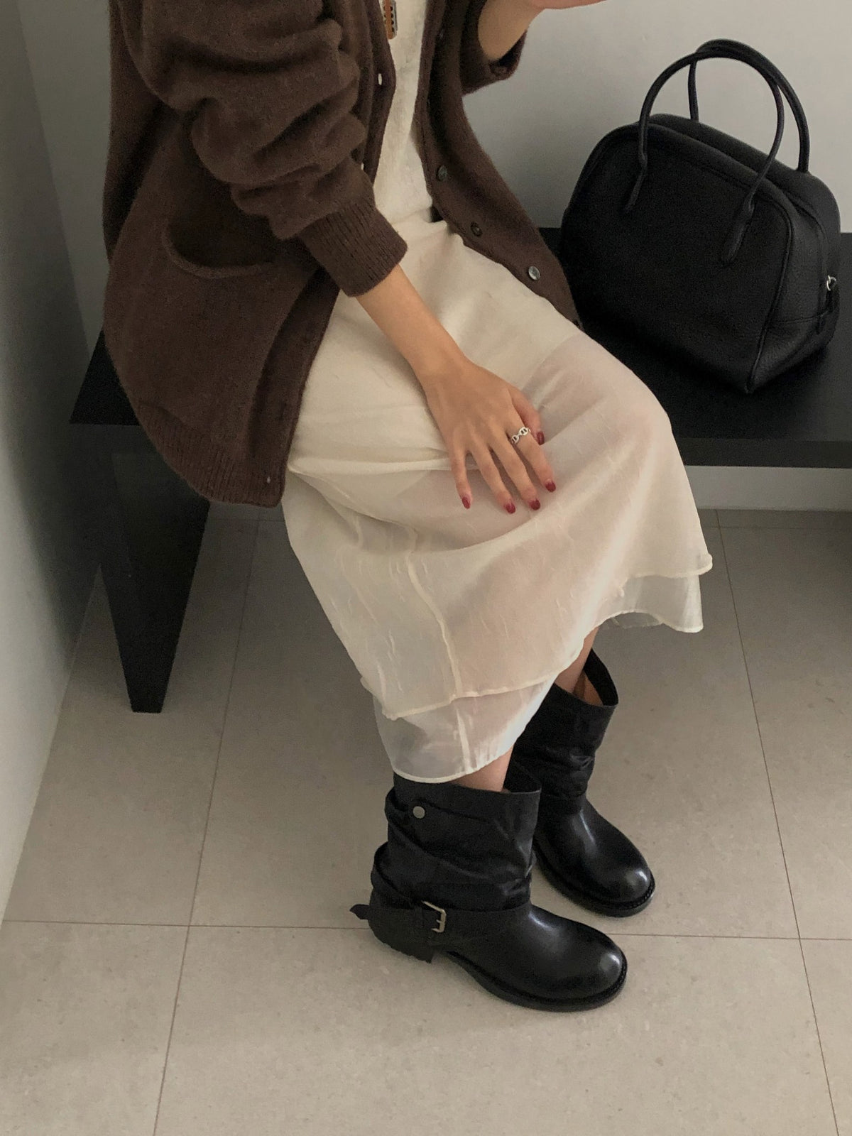 ️mocha skirt-2col