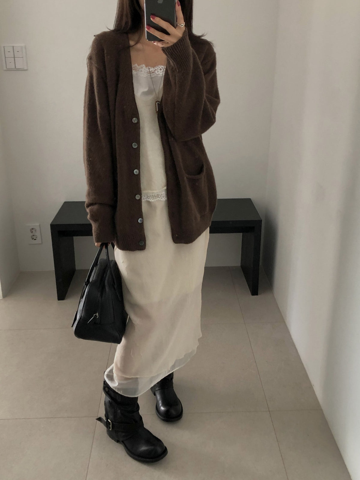 ️mocha skirt-2col