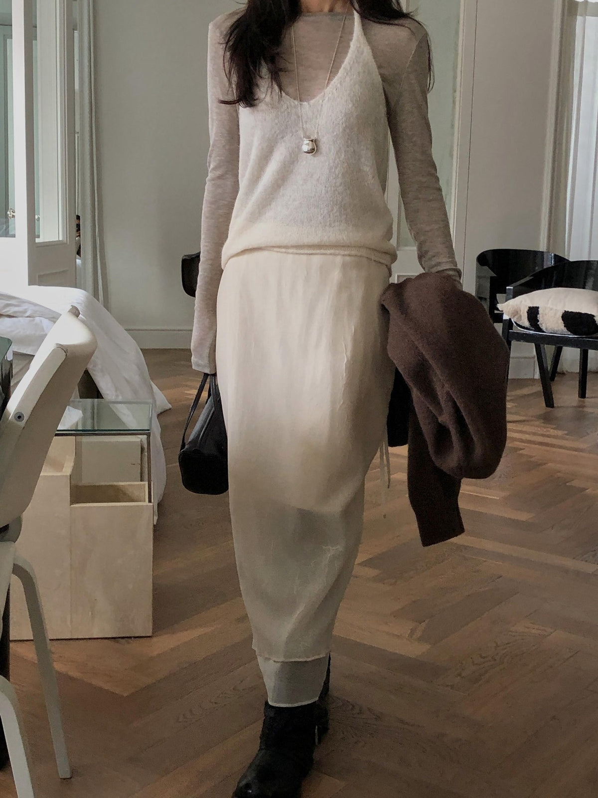 ️mocha skirt-2col