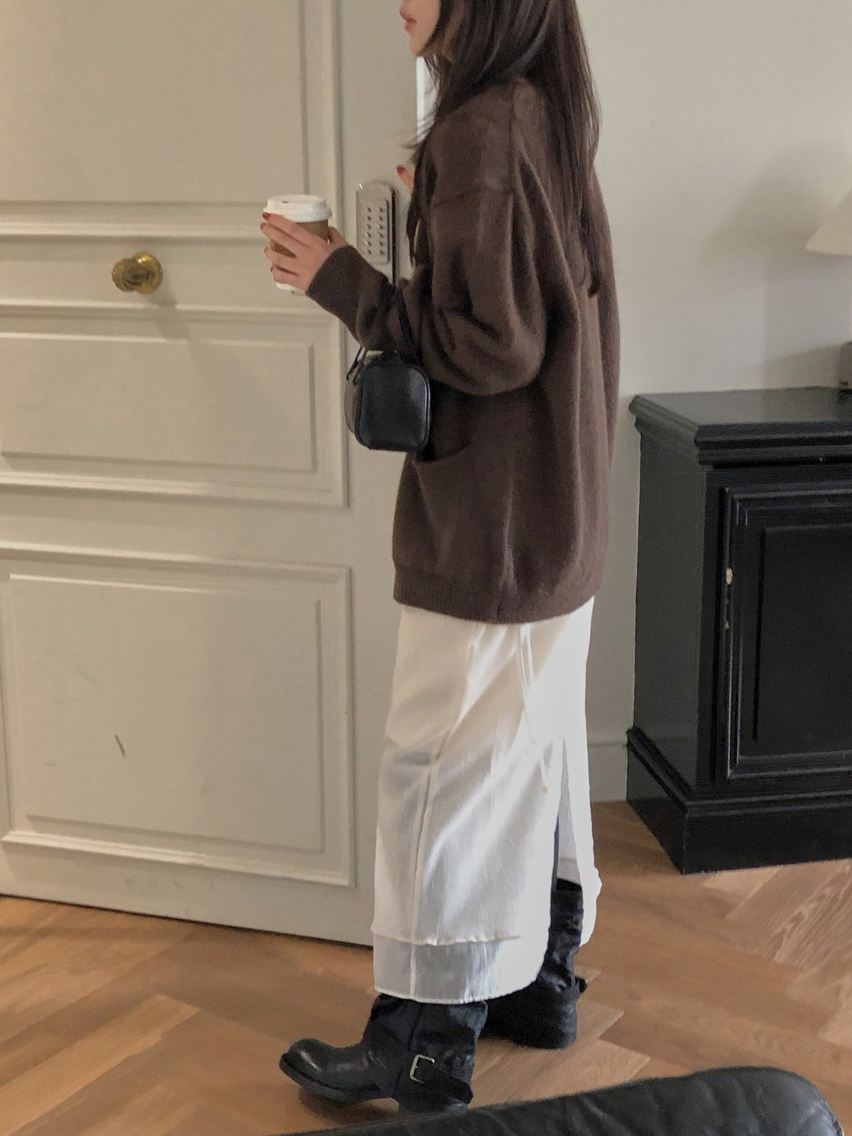️mocha skirt-2col