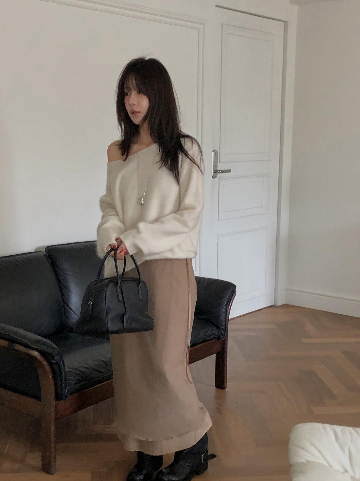 ️mocha skirt-2col