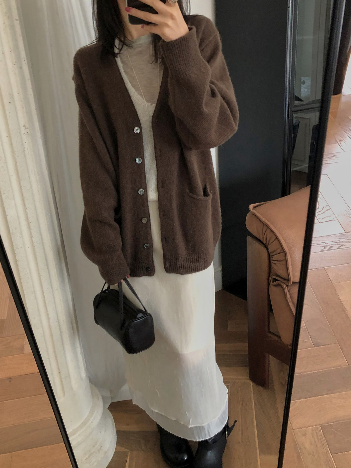 ️mocha skirt-2col