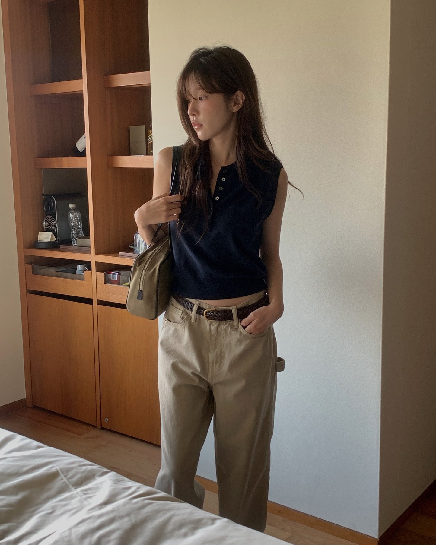 board knit vest-3col