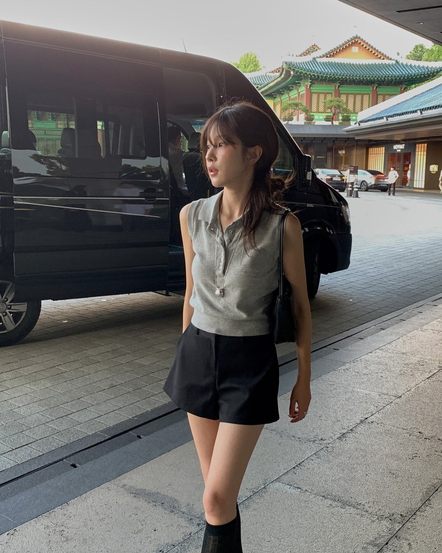 board knit vest-3col