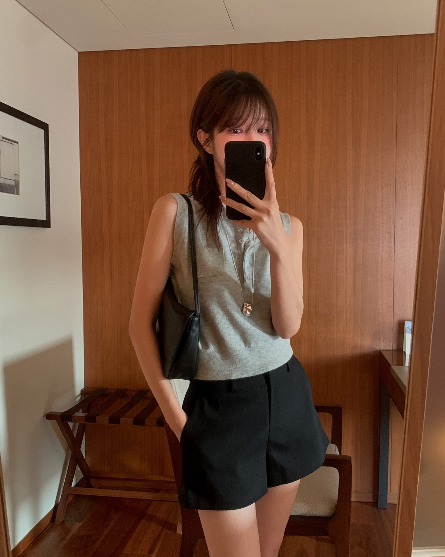 board knit vest-3col