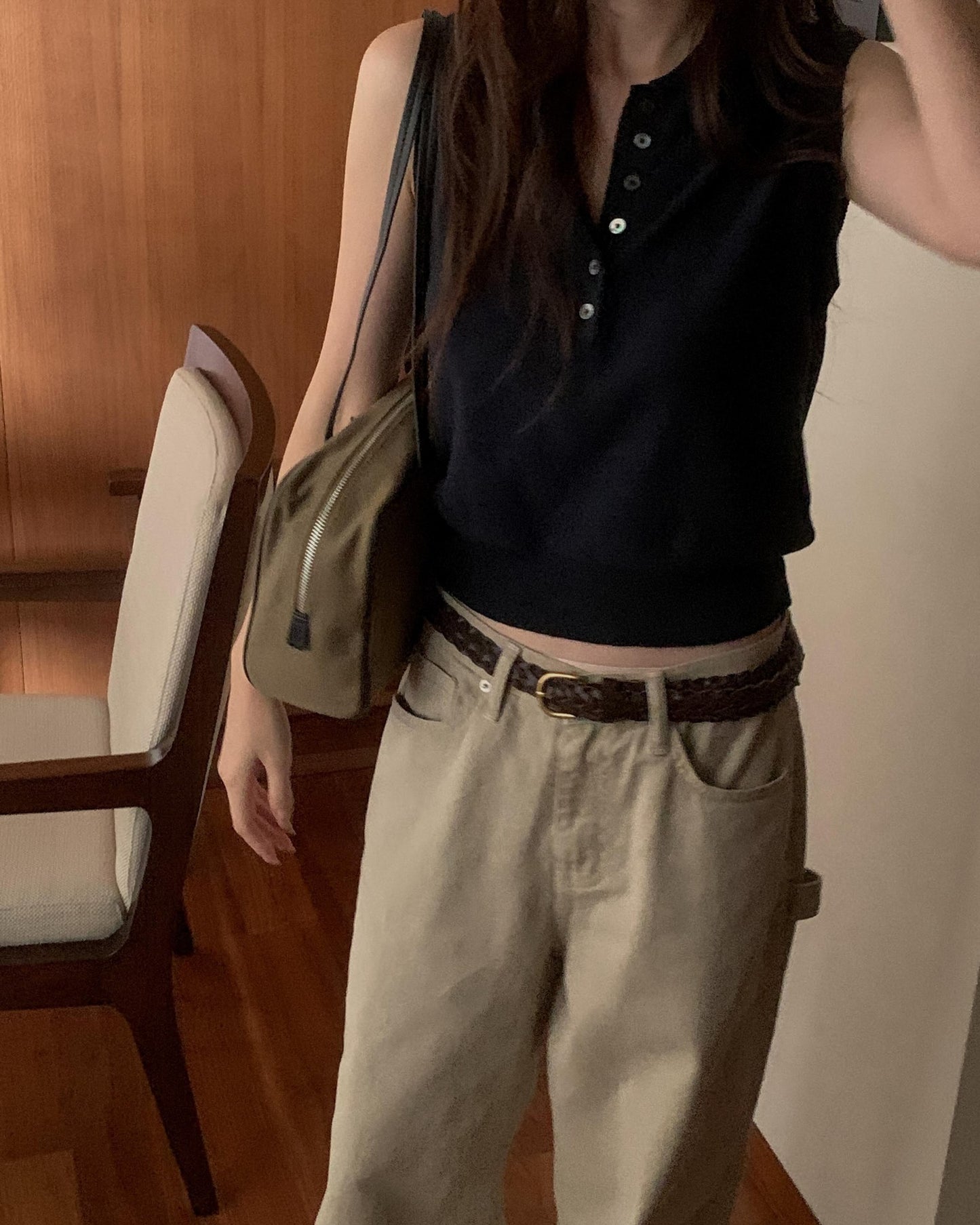 board knit vest-3col