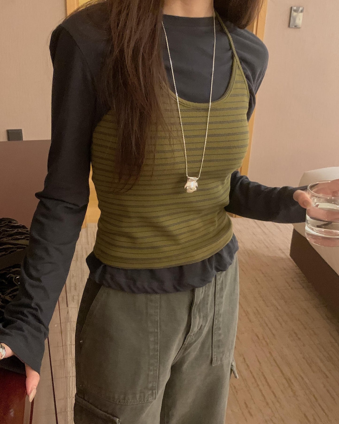 matcha halter sleeveless-3col