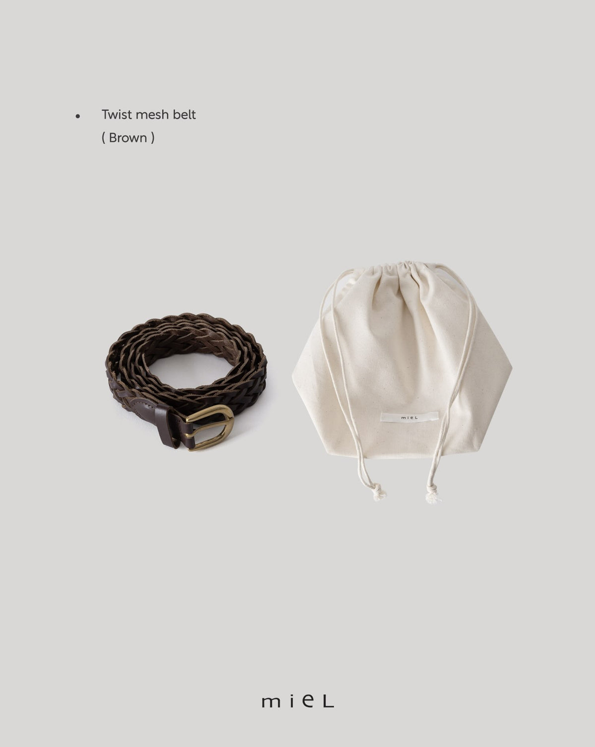 ️ twist mesh belt-2col