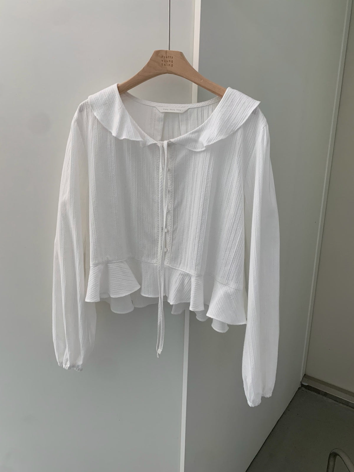 hygge frill blouse-2col