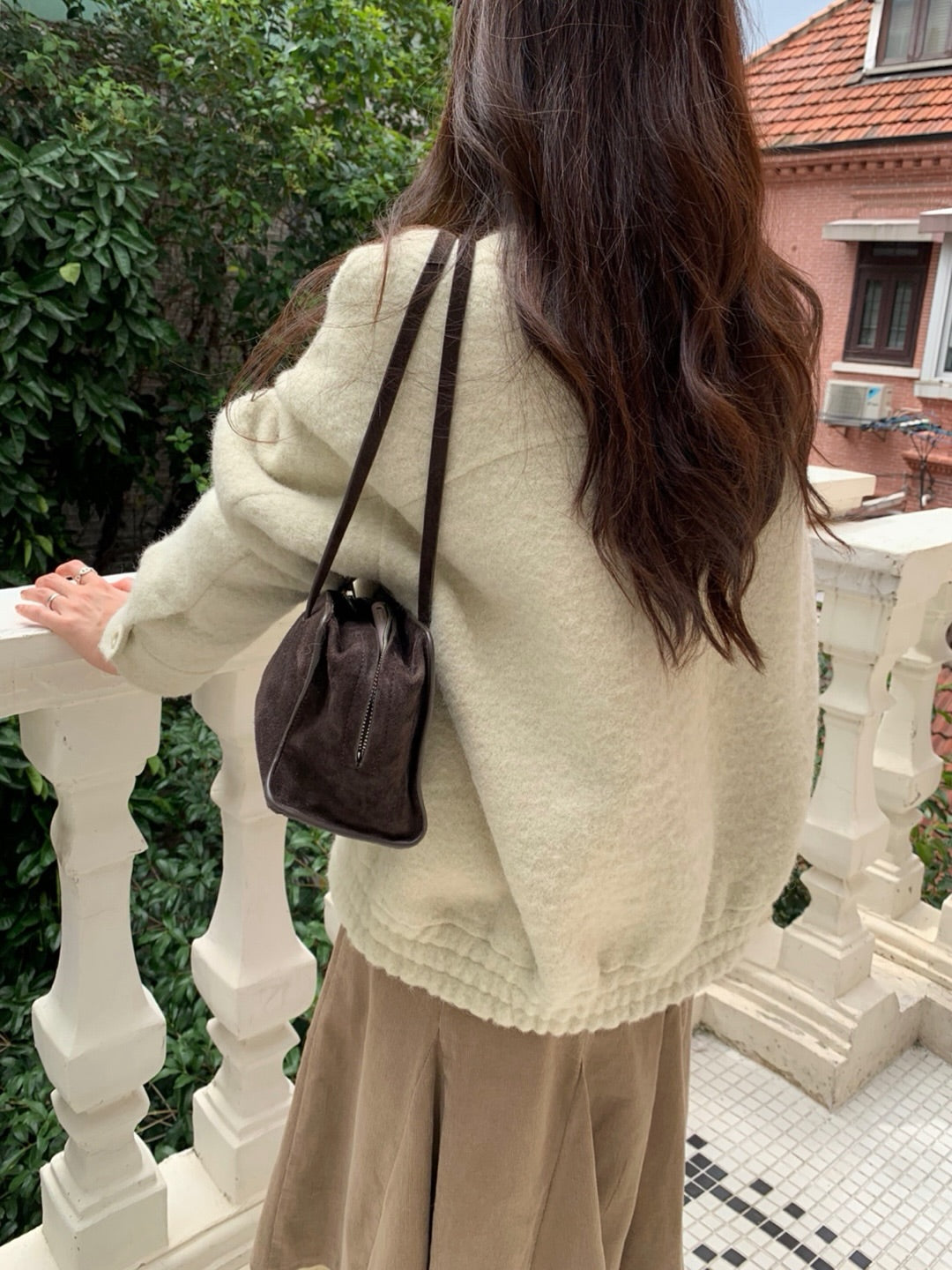 handmade suri alpaca  jacket ct-2col