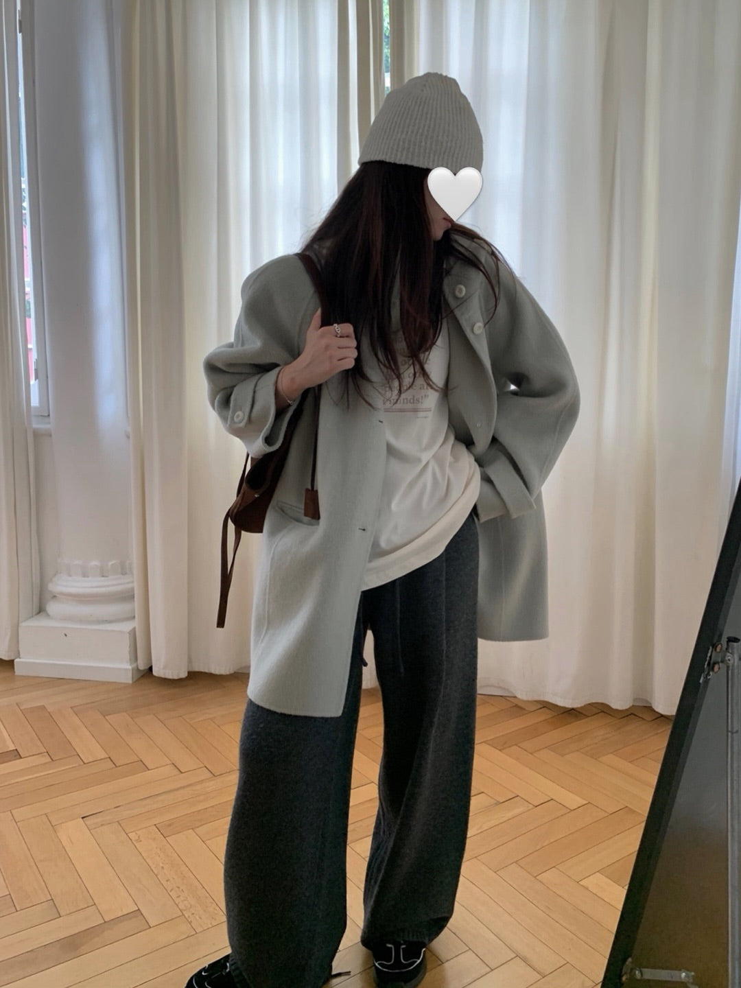 pintuck knit pants-3col