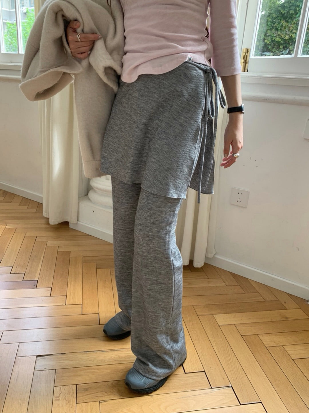 winter wrap pants set-2col