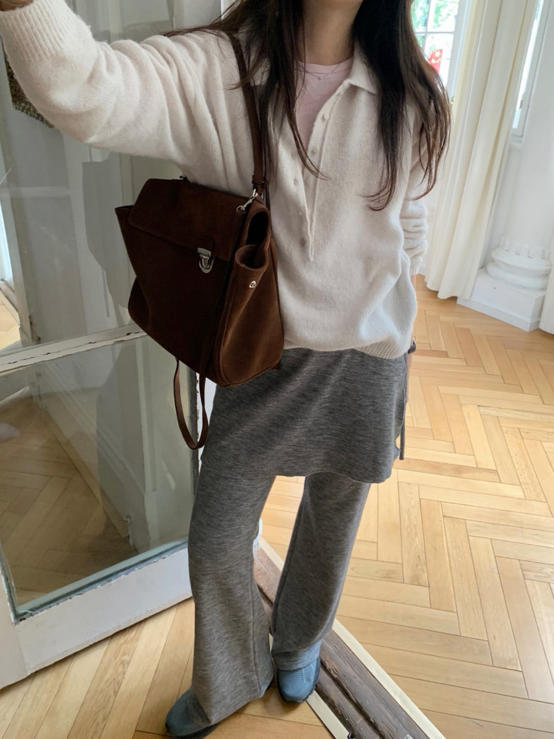 winter wrap pants set-2col