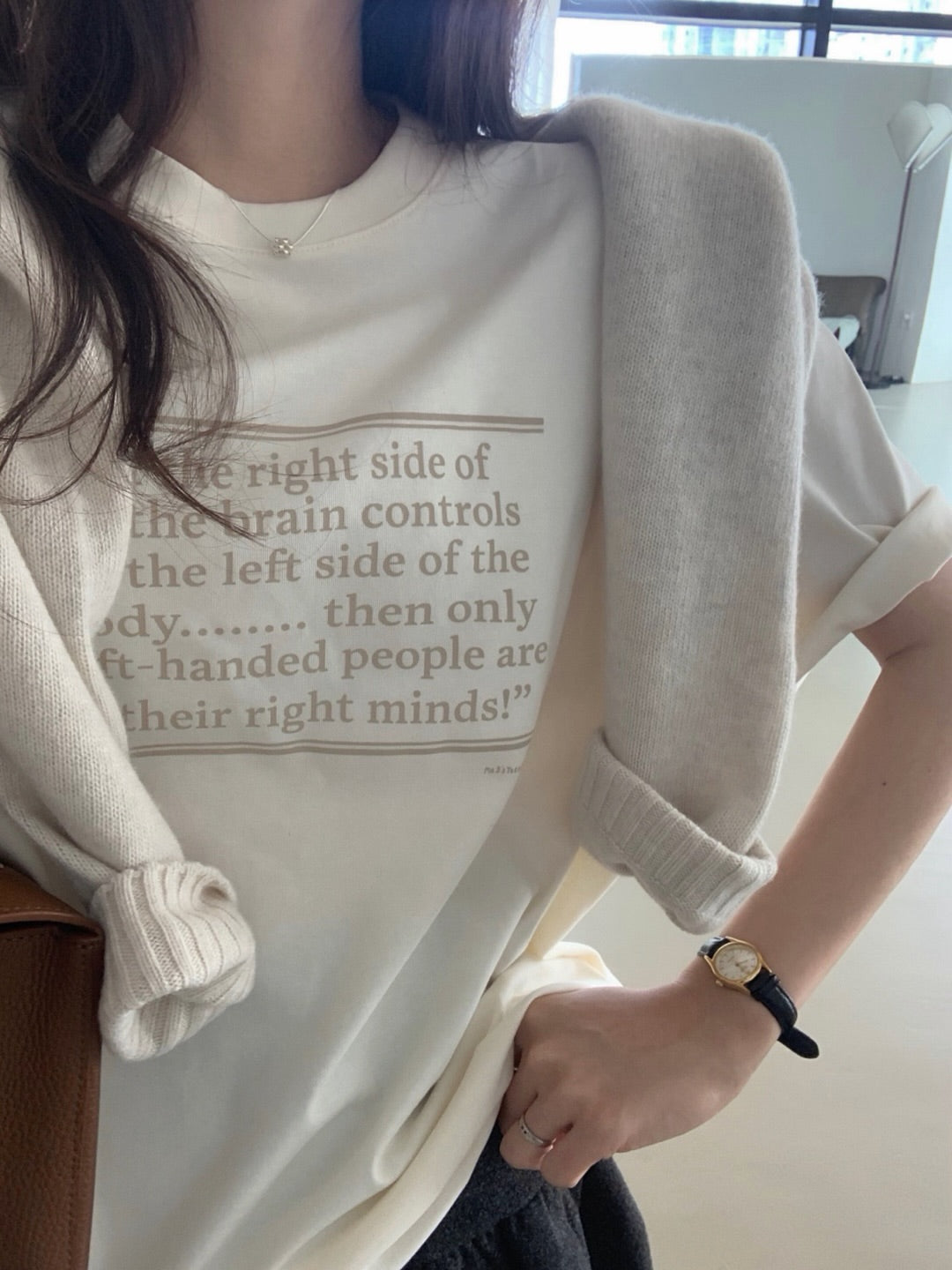 lettering print T-3col