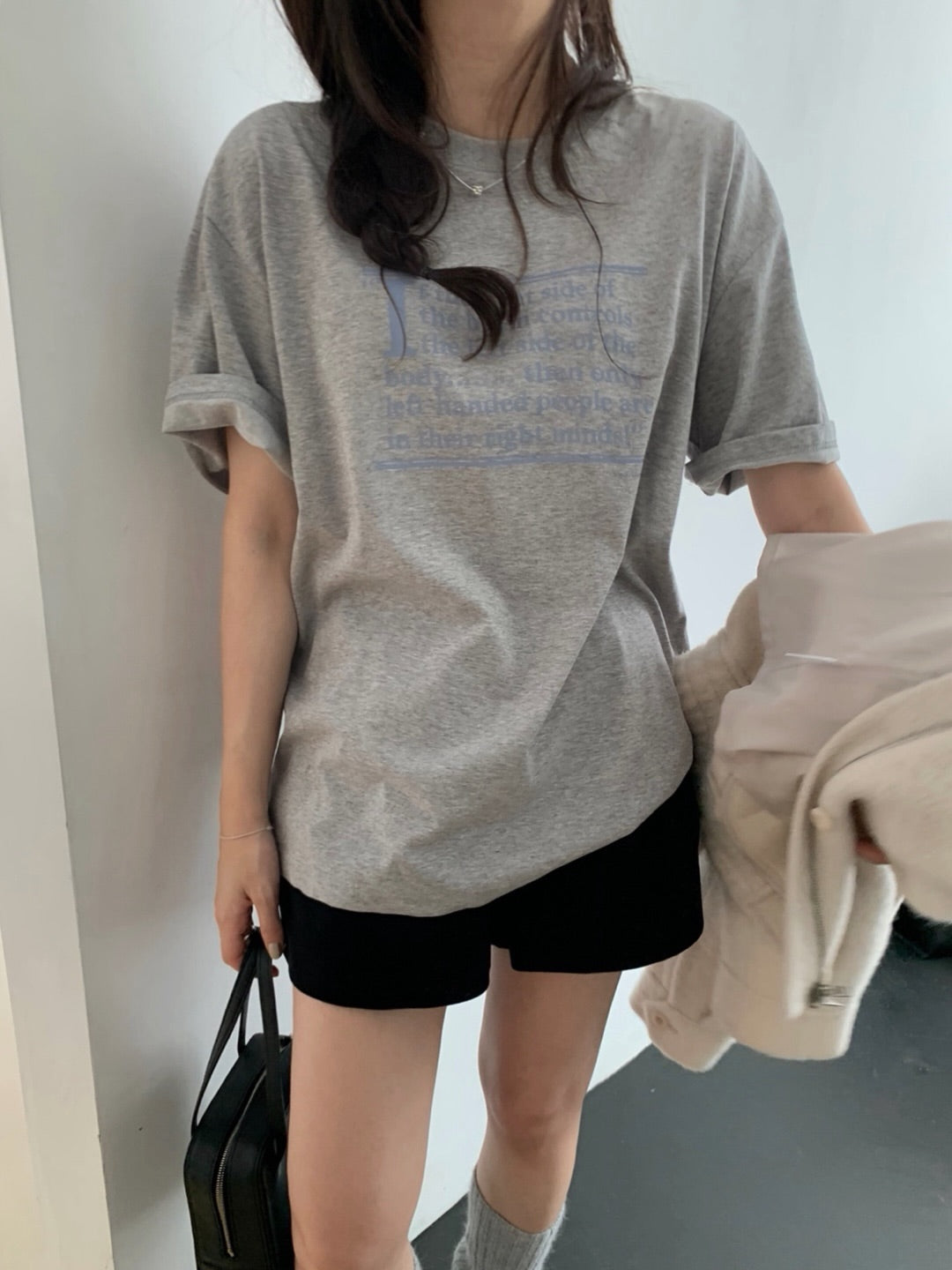 lettering print T-3col