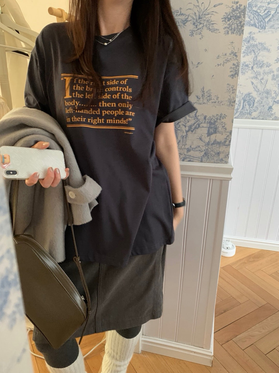 lettering print T-3col