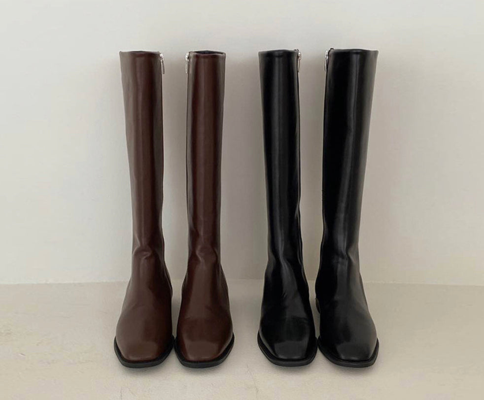 Basic long boots 2col