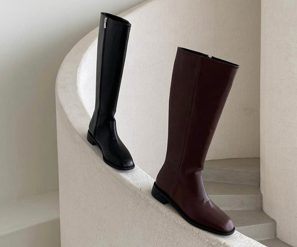 Basic long boots 2col