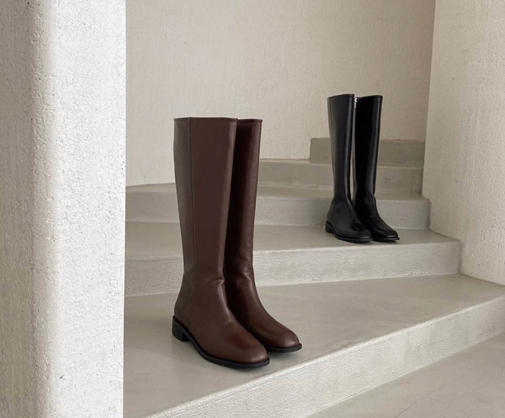 Basic long boots 2col