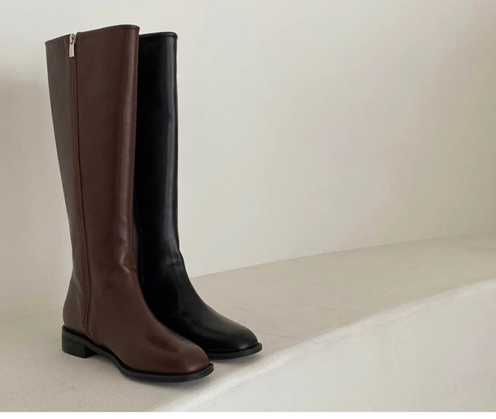 Basic long boots 2col