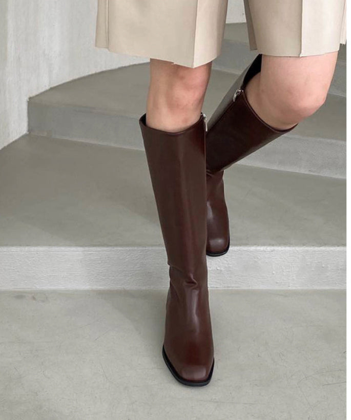 Basic long boots 2col